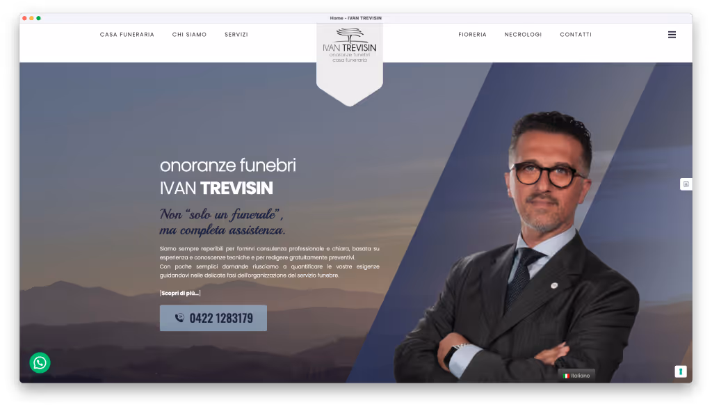 screen sito ivan trevisin agenzia funebre