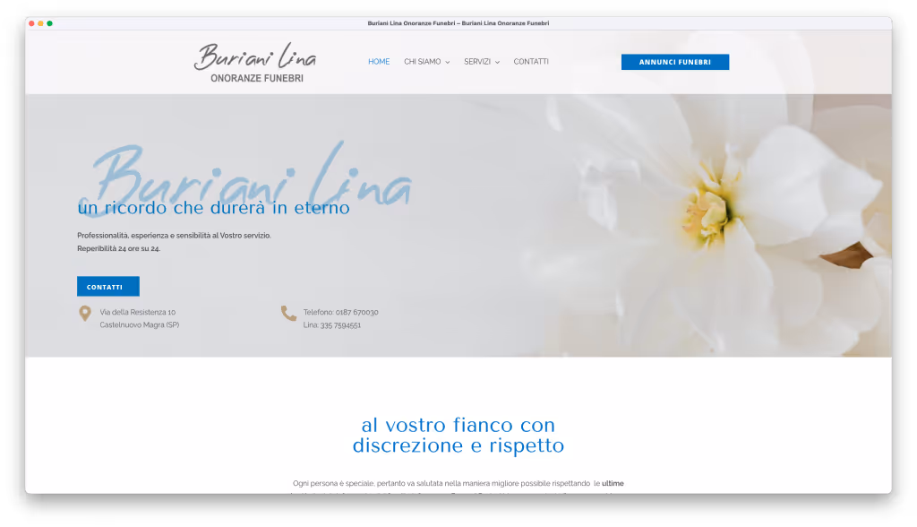 screen sito buriani agenzia funebre